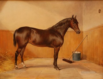 caballo en el granero Pinturas al óleo